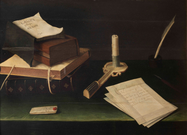 Still life with a letter, 1630 - Lubin Baugin